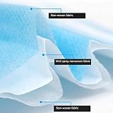 REQUISITE NEEDS 3 Ply Disposable Face Mask Blue Pack 100 Breathable view 5