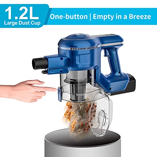 INSE Cordless Vacuum Cleaner, Rechargeable Battery Cordless Stick