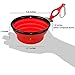 SunGrow Collapsible Pet Bowl - Portable & Expandable Bowl for Food & Water - The Eco-friendly, Highly Durable, Light-Weight, & Must-Have Bowl for Dog & Cat Owners : Carabiner Clip/Hook included