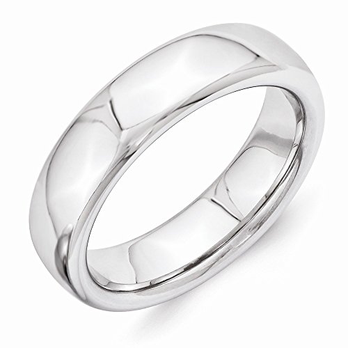 Vitalium Polished 6mm Domed Band, Best Quality Free Gift Box
