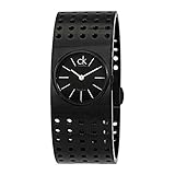 CK Calvin Klein Women's Swiss Quartz Stainless Steel Dress Watch, Color:Black (Model: K8324302)