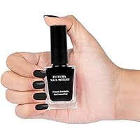 MINISO Pittura Nail Polishes Long Lasting Nail Paint （01 Black)