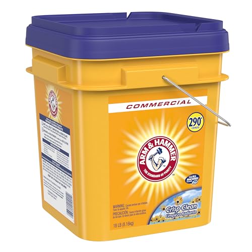 Arm & Hammer, Professional Powder Laundry Detergent, Crisp Clean, 18lb Pail (Pack photo 12