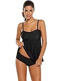 HOTOUCH Women Summer Swimwear Two Pieces Tankini Set Bikini Bottoms 3 Colors S-XXXL