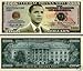 Barack Obama 44th President Collectors 10 Bill Collector Set: One Million Dollar Bill, 2008, 2009 Inaugural Note, 2010 Obama, 2011 Obama, 2012 Obama, 2013 Obama, 2014 Obama, 2015, Michelle Obama Note