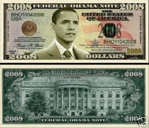 SET OF 10-Barack Obama Collectible 2008 Novelty Bill