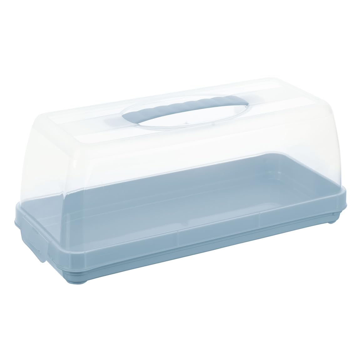 Keeeper Cake Container for Marble Cake and Box Cake, with Carrying Handle, 36 X 15 X 15 Cm, Alessio, Blue (Nordic Blue)