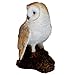 Michael Carr Designs 80050 Barn Owl on Log Outdoor Decor