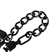 Alise FD9000-B Stainless Steel Chain Door Guard with Spring Anti-Theft Press Lock,Matte Black