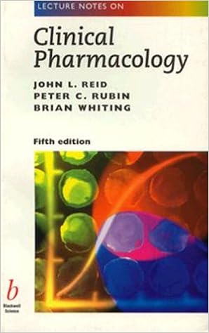 Lecture Notes On Clinical Pharmacology 9780865426658 Medicine Health Science Books Amazon Com