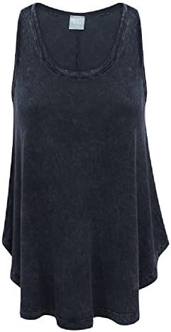 Bobi Distressed Black 100% Cotton Swing Tank Top