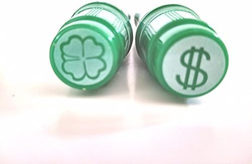 Bingo Daubers 4 Leaf Clover Lucky Dollar Signs Green (2 Pack)
