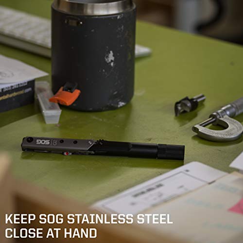 SOG Multitool EDC Pen Light Baton Q2 LED Flashlight with EDC Knife