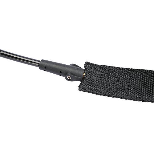 NONMON Board Leash 11FT 7mm Thick Coiled SUP Leash Waterproof Design for All Types of Board Surfboards and Stand Up Paddle Board-Black