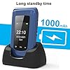 Uleway-Big-Button-Mobile-Phone-for-Elderly-Unlocked-Senior-Mobile-Phone-Easy-to-Use-Pay-as-You-Go-Flip-Phone-with-SOS-Emergency-Button-Charging-Cradle-24-177-Dual-Screen Uleway Flip Phones Unlocked Sim Free, Easy to Use Pay As You Go Basic Cell Phones with SOS Button, Dual Screen 2.4" LCD Display, 1000mAh Battery Charging Dock, Loud Speakers, Camera, Blue