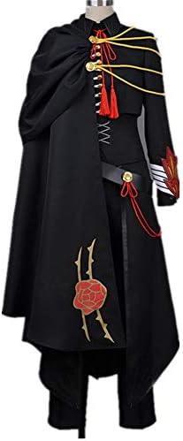 Lelouch of The Rebellion Code Black in Ashford Game Cos Cosplay Costume Full Uniform Helloween