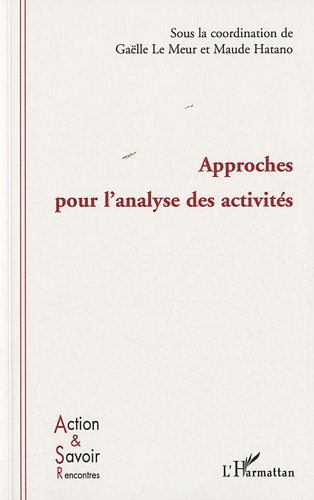 Approches pour l'analyse des activités