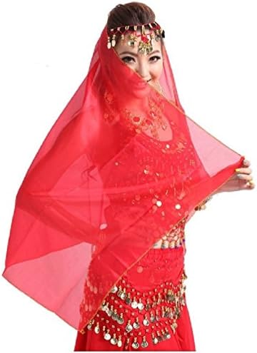 Suzzo Costume Series Belly Dance Head Wear Only Scraf colorful Costume Gold Coin Dancer Dancing Headband accessories
