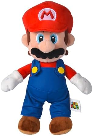 Simba Brinquedos - Super Mario Pelúcia, Material macio e agradável, 100% original, adequado para meninos e meninas de todas as idades - 30 cm