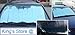 King's Store,Sunshade UV Heat Insulation Sun (Silver) Car Sunshade - Solar Reflective Silver Keeps Vehicle Cool - Jumbo Sun Shades Block UV Rays - Front Car Sunshade Windshield