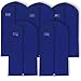 HANGERWORLD 5 Navy Blue 40inch Breathable Suit Coat Garment Clothes Carry Cover Protector Bags