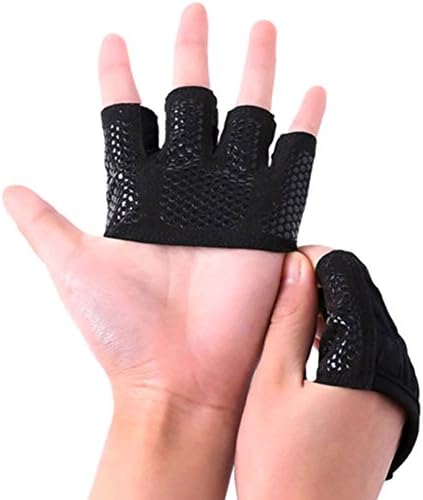 Sportstorm Workout Gloves Yoga Gloves Half Four Finger Gloves Non-slip Sports Gloves Weightlifting Gym Fitness Strength Training Gloves for Men and Women