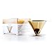 Clever Coffee Filter /Dripper - Titanium Coated Gold Stainless Steel Coffee Filter with Cup Stand, Permanent Reusable Paperless Hand Cone Drip Pour Over Coffee filters -Carefree Life (Gold)