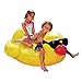 Game Large Derby Duck, Inflatable Pool Float, Balloon Animal Pool Float, Durable Vinyl, Quick-Fill Valves, 175-Pound Capacity, 2 Handles, 48” L x 44” W x 27” T