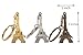 12pcs/lot 3d Eiffel Tower French Souvenir Paris Keychain Cute Adornment Keyring 3 Colors Bronze Silver Golden