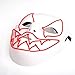 Ansee Frightening Luminous EL Wire Led Mask Halloween Light Up Cosplay Mask Costume Masks for Halloween Show Festival Party Red