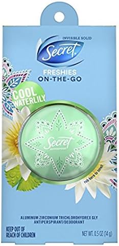 Secret Freshies Invisible Solid Antiperspirant And Deodorant Cool Waterlily Scent 05 Oz