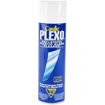 Castle Plexo Anti-Static Plastic Glass Cleaner, 20 oz