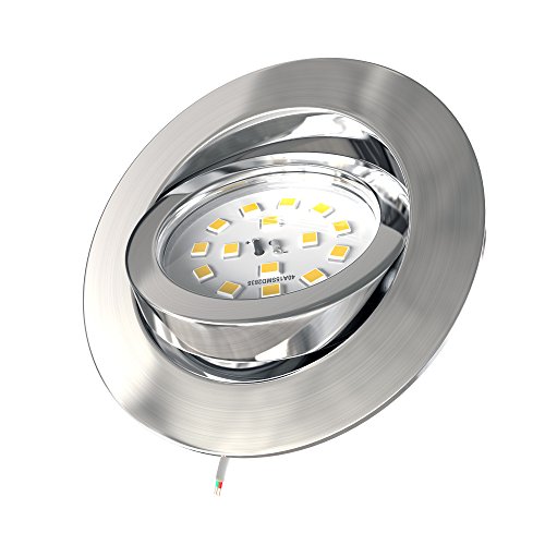 [- LED Einbauleuchte 5er Set inkl. 5x LED Modul 5,5W 470lm dimmbar schwenkbar Einbaustrahler Einbau