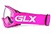 GLX Youth & Kids Motocross/ATV/Dirt Bike 3-pc Gear Combo Set - Helmet, Gloves & Goggles - DOT Certified (Large, Graffiti Pink & White)