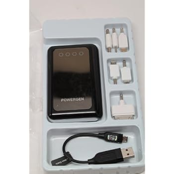 PowerGen Mobile Juice Pack 5200mAh External Battery Pack High Capacity Power Bank Charger 1A output