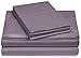 Amazon Brand – Pinzon 400 Thread Count Egyptian Cotton Sateen Hemstitch Sheet Set - King, Pale Purple