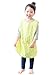 Plie Kids Painting Apron – Waterproof Art Smock for Toddlers & Preschoolers, Messy Play, Baking, Crafts, Cooking, Sensory Activities, Mealtime (Ages 1–10), Yellow Dot (01-L)