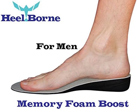The Memory Foam Boost 3.5 CM (1.4 Inch) Height Increasing Insole by Heelborne Ergonomic Height Increasing Insoles For All Day Wear