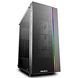 DEEPCOOL MATREXX 55 ADD-RGB Case, E-ATX Supported, Motherboard or Button Control of SYNC of 5V 3-pin Addressable RGB Devices of Any Brands, 4mm Full Sized Tempered Glass