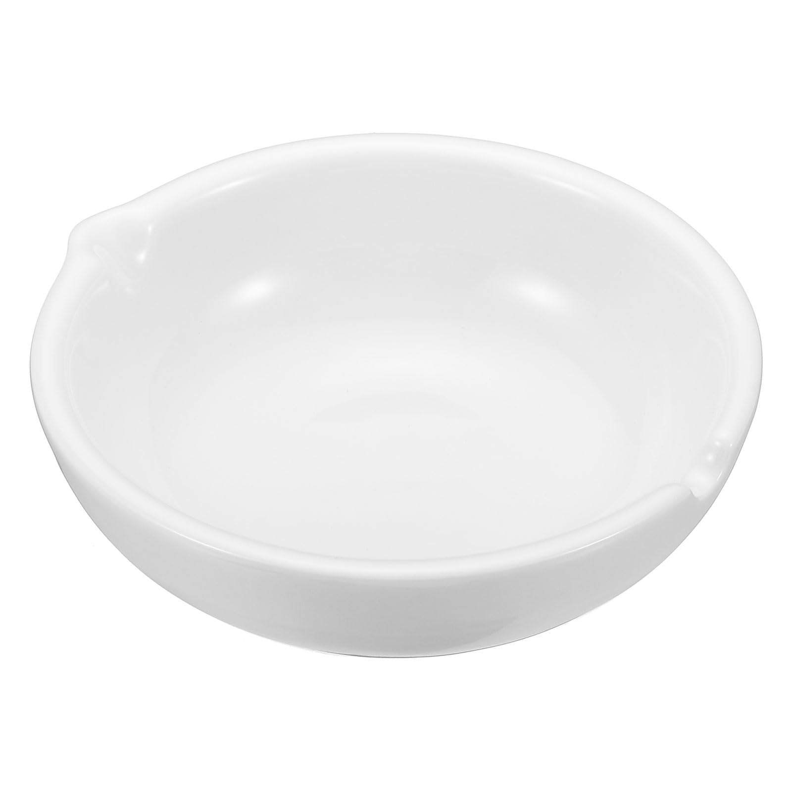 PATIKIL Ink Dish Plate for Chinese Calligraphy Writing, Ceramics Ink Holder Rest Ink, Water Dish, Brush Pen Holder for Stone Traditional Beginners Japanese Practice Painting, White