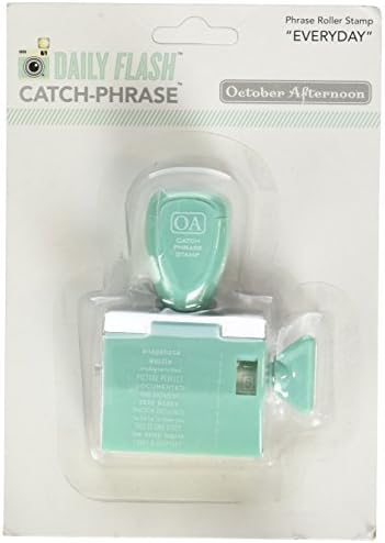 October Afternoon Rubber Daily Flash Catch Phrase Roller Stamp-Vol. 1 Everyday by October Afternoon