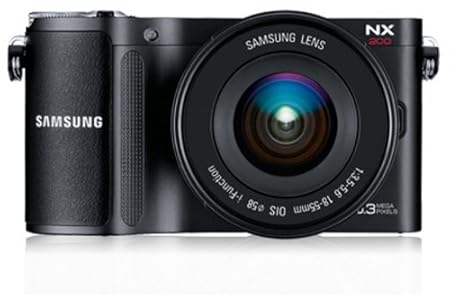 Samsung NX200 Systemkamera (20,3 Megapixel, 7,6 cm (3 Zoll) Display, i-Funktion) inkl. 18-55mm NX Objektiv