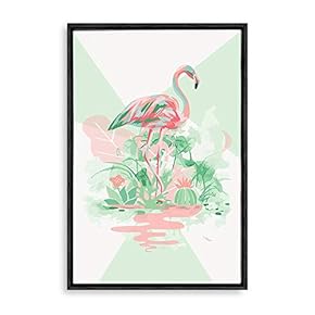 Framed Canvas Wall Art for Living Room, Bedroom Beautiful Flamigo Canvas Prints for Home Decoration Ready to Hanging - 16x24 inches