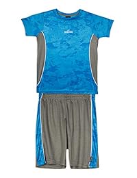Spalding Boys Athletic Graphic Crewneck T-shirt Short Seeve Top y Shorts Gym Set