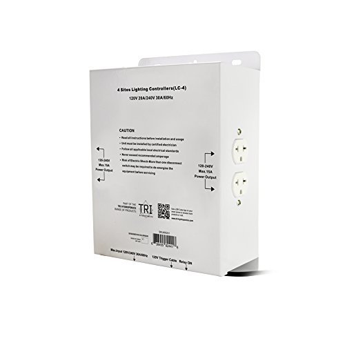 400W High Power HID Master Light Controller by Nobel Commercial | Commercial Light Relay Controller 120/240V (4000W 4 Site) Perfect For Grow Light Use