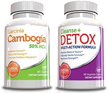 Genetic Solutions Garcinia Cambogia Weight Loss Kit with Colon Cleanse and Detox, 180 Capsules / 60 Capsules by Genetic Solutions