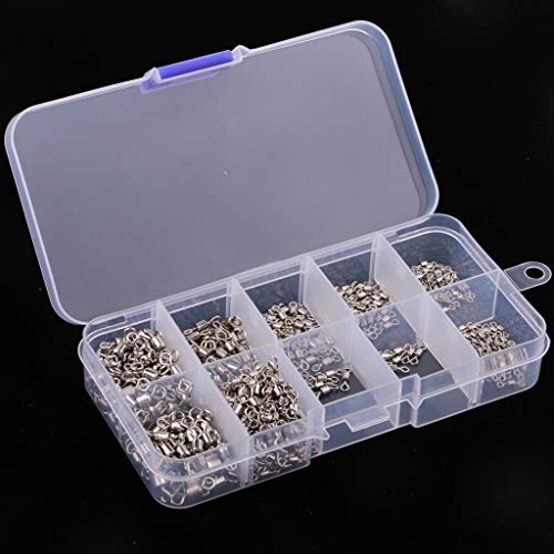 HomeDecTime 500 Stück Edelstahl Angelwirbel Rollenwirbel 4# 6# 8# 10# 12# – Bild 3