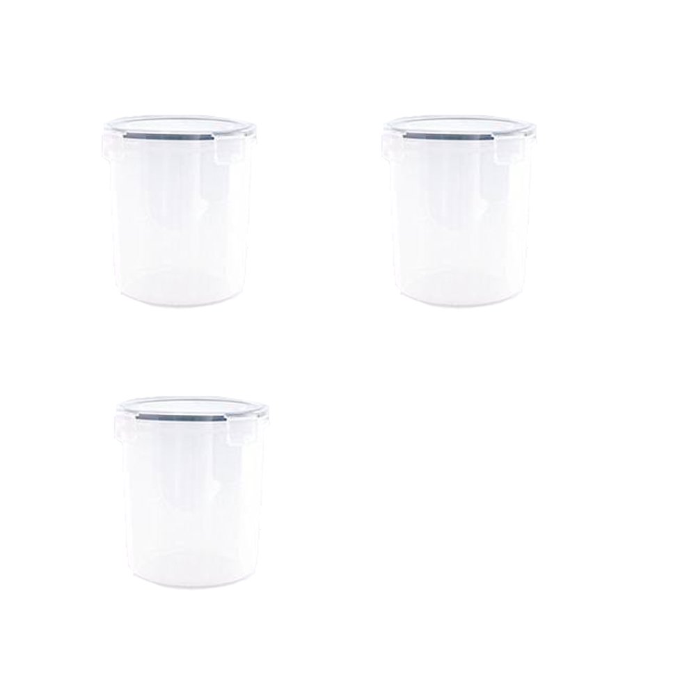 3 x Addis Clip & Close Plastic Food Container Round 1.9L Amazon.co