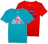 Adidas Big Girls Youth Logo Boyfriend Short Sleeve Tee
