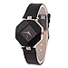 Clearance Sale!Women Watches,Shinericed Women's Fashion Rhinestone Wristwatch Ladies Analog Quartz Dress Watches with PU Leather Band (Black)